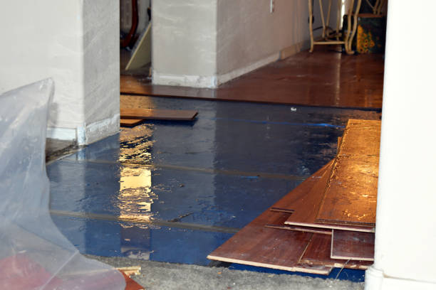 Professional Emergency Water Damage Restoration technician working in Plymouth, WA